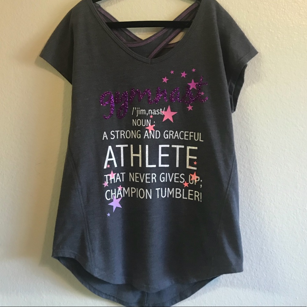 Graphic “gymnast” Tee